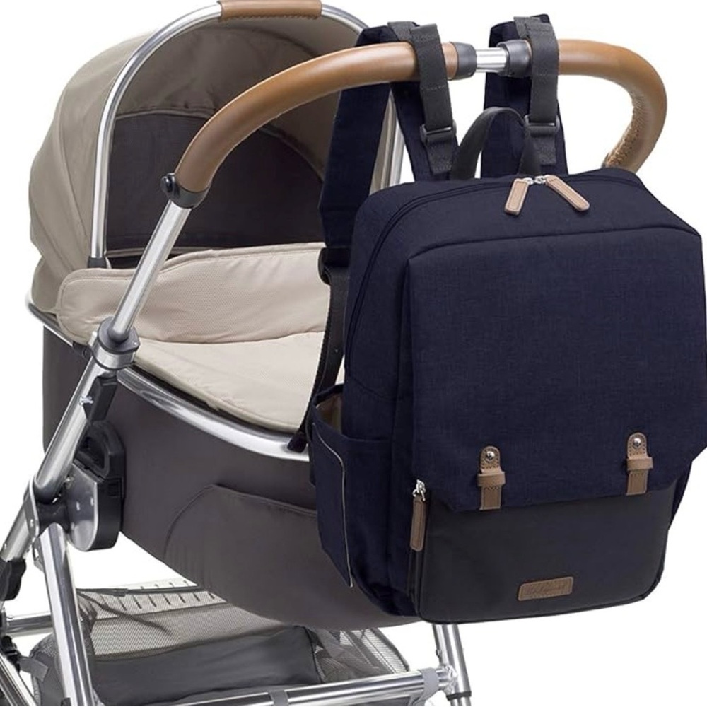 Babymel George Unisex Diaper Backpack in Grey - Picture 6 of 13